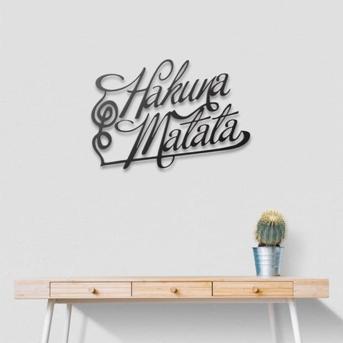 Hakuna Matata Metal Wall Art Decor