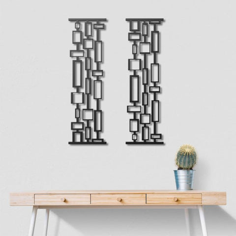 Mid Century Modern Metal Wall Art Decor