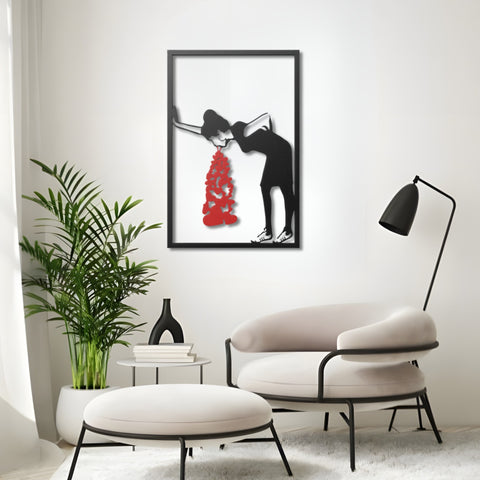 Banksy Lovesick Metal Wall Art