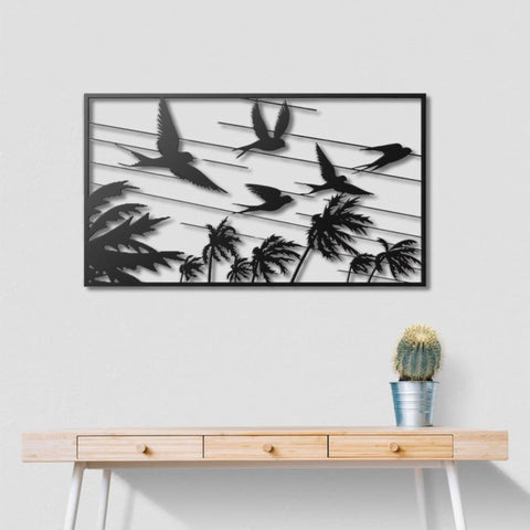 Flying Birds Metal Wall Art