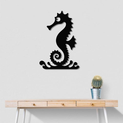 Sea Horse Metal Wall Art