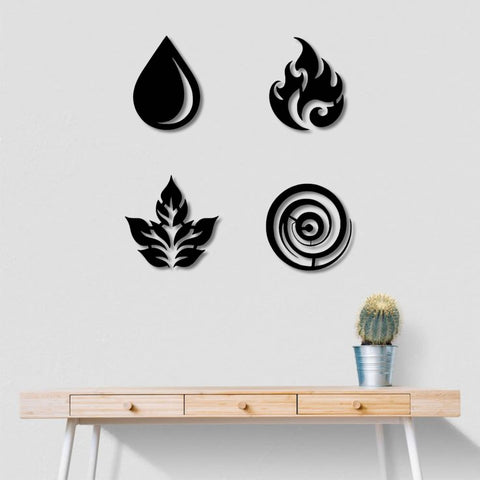 Four Elements Metal Wall Art