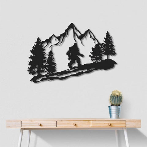 Sasquatch Metal Wall Art