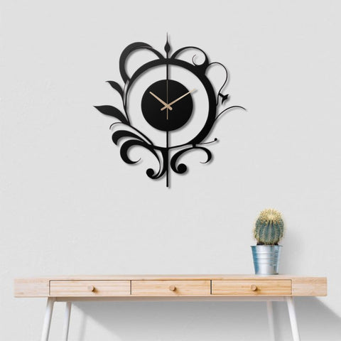Unique Silent Oversized Metal Wall Clock