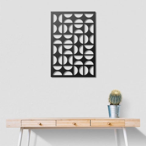 Bauhaus Mid Century Modern Metal Wall Art