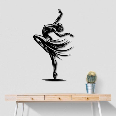 Elegant Dancer Metal Wall Art