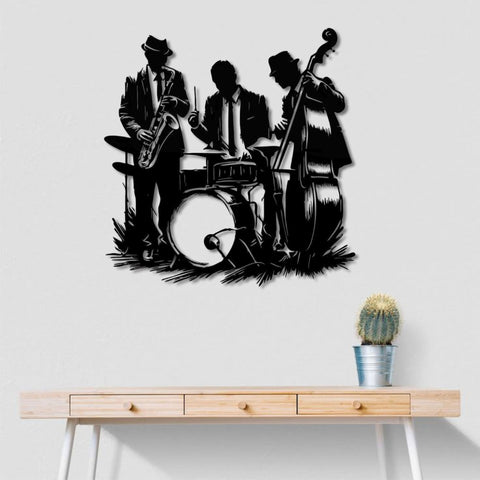 Swing Jazz Club Metal Wall Art
