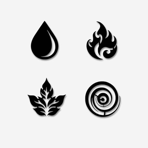 Four Elements Metal Wall Art