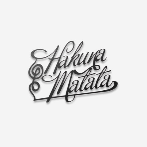 Hakuna Matata Metal Wall Art Decor