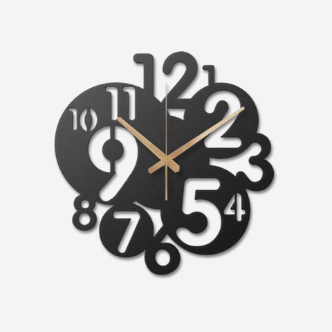 Number Metal Wall Clock