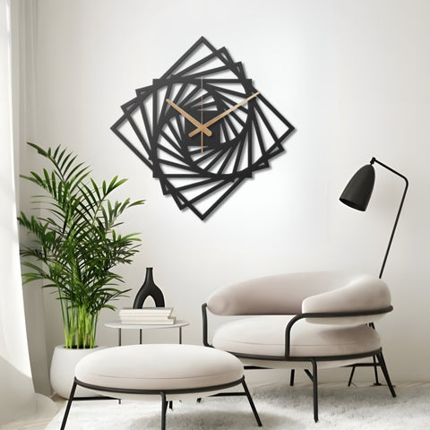Contemporary Metal Wall Clock