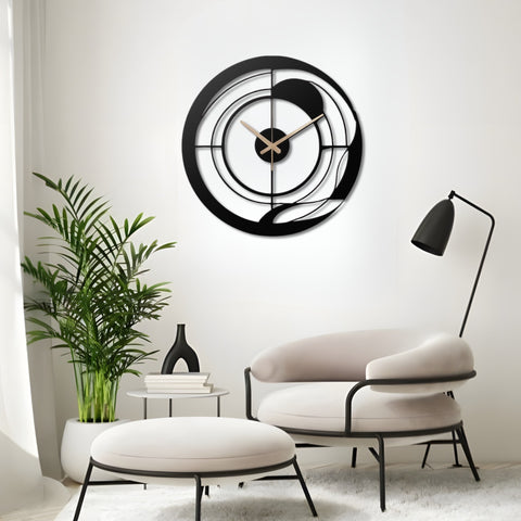 Unique Minimalist Metal Wall Clock