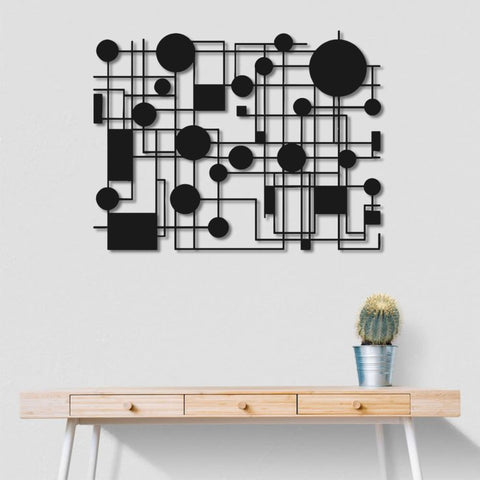 Contemporary Mid Century Modern Metal Wall Art