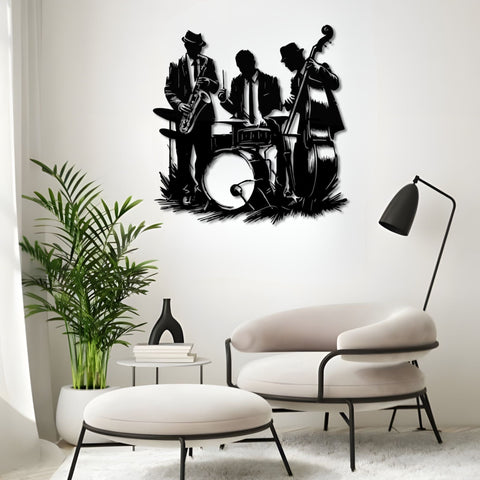 Swing Jazz Club Metal Wall Art