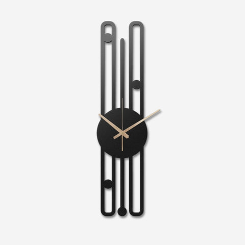 Modern Design Long Metal Wall Clock