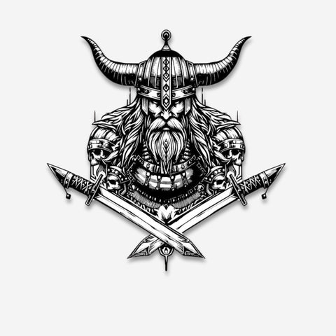 Viking Skull Metal Wall Art
