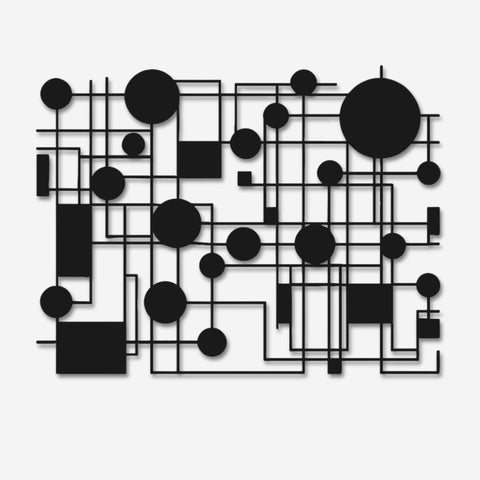 Contemporary Mid Century Modern Metal Wall Art