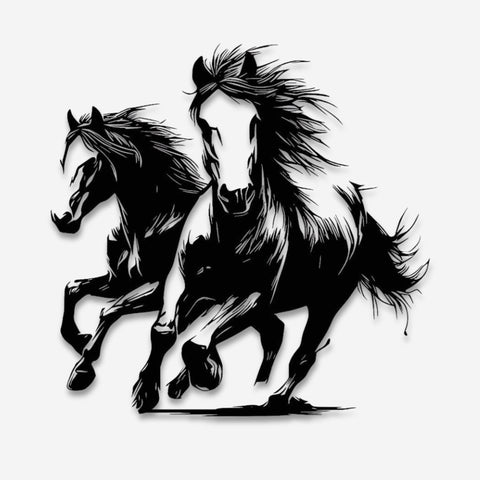 Handcrafted Horse Metal Wall Art