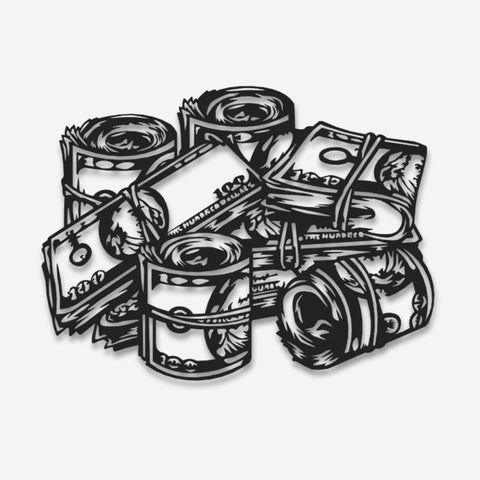 Money Metal Wall Art