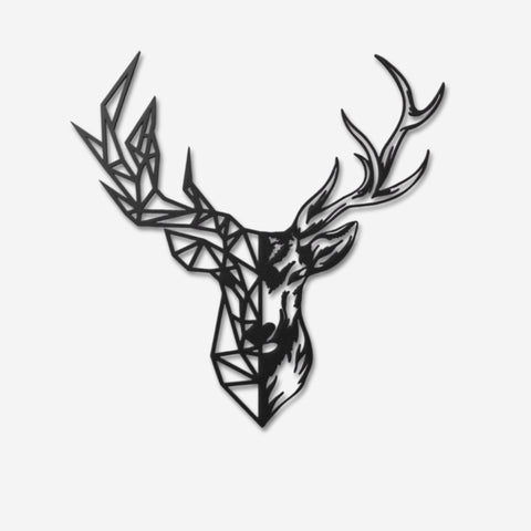 Deer Head Metal Wall Art