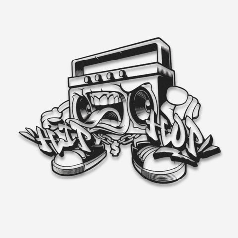 Hip Hop Monster Metal Wall Art
