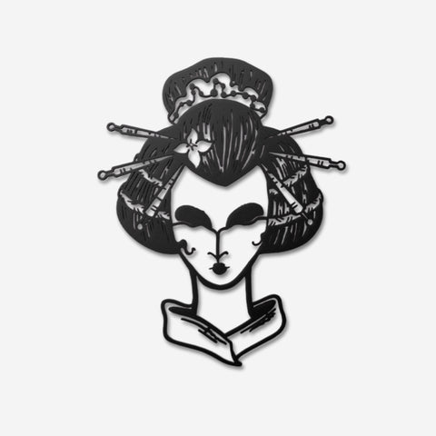 Geisha Metal Wall Art