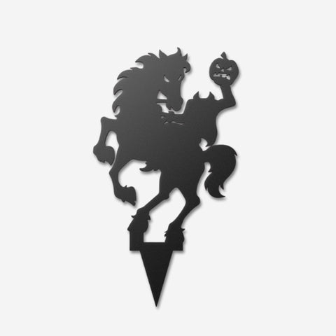 Zombie Horse Metal Yard Art, Halloween Decor