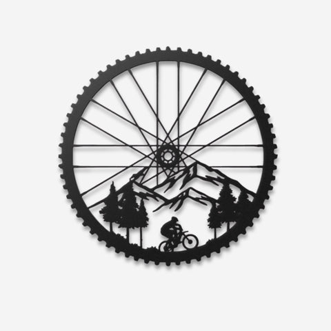 Mountain Bike Metal Wall Art