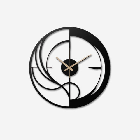 Round Minimalist Metal Wall Clock