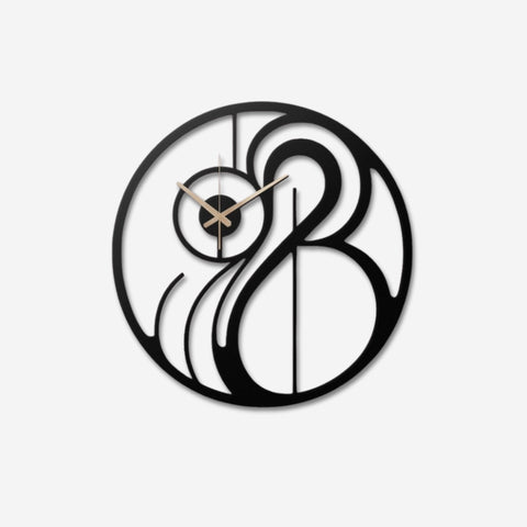 Modern Abstract Design Metal Wall Clock Contemporary Decor