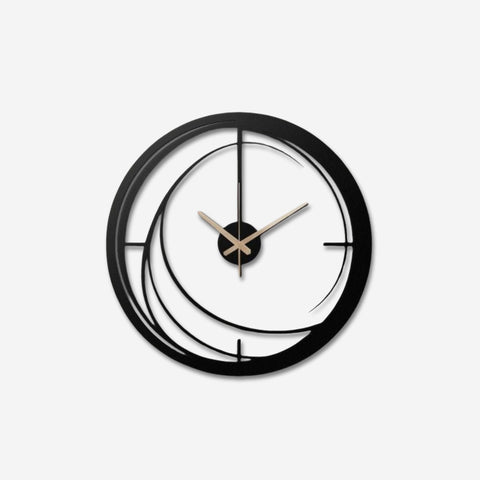 Modern Geometric Metal Wall Clock
