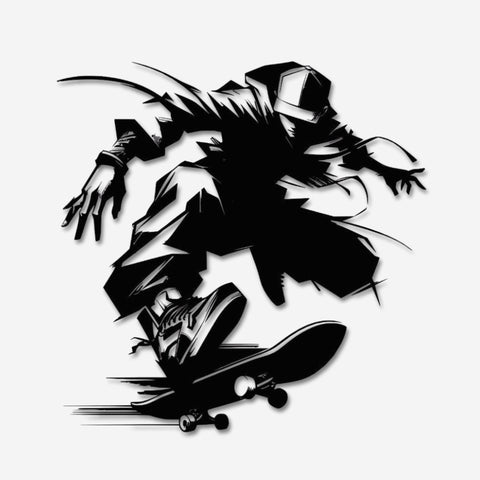 Street Skater Metal Wall Art