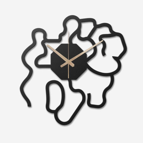 Minimalist Analog Metal Wall Clock Modern Clean Decor