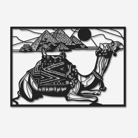 Camel Metal Wall Art