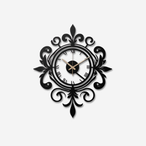 Elegant Vintage Metal Wall Clock