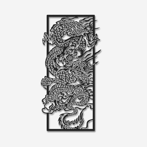 Cloud Dragon Metal Wall Art