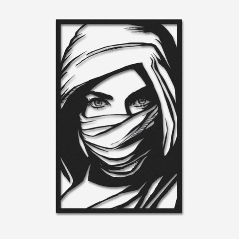 Desert Woman Metal Wall Art
