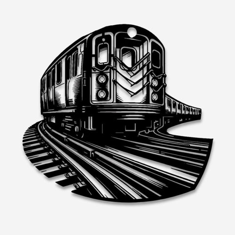 New York City Subway Train Metal Wall Art