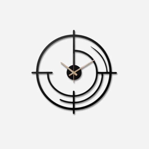 Elegant Efficiency Metal Wall Clock