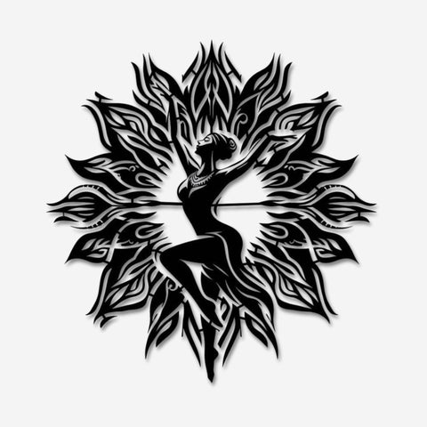 Lotus Dancer Metal Wall Art