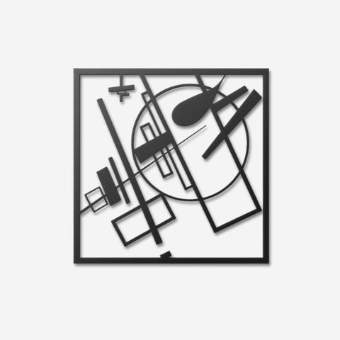 Malevich Mid Century Modern Metal Wall Art Decor