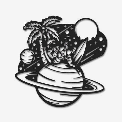 Astronaut Metal Wall Art