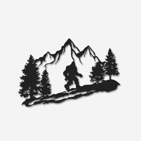Sasquatch Metal Wall Art