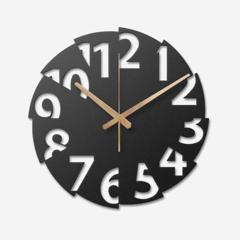 Modern Oversized Metal Wall Clock