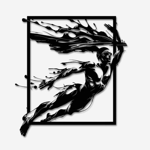 Swimmer Metal Wall Art