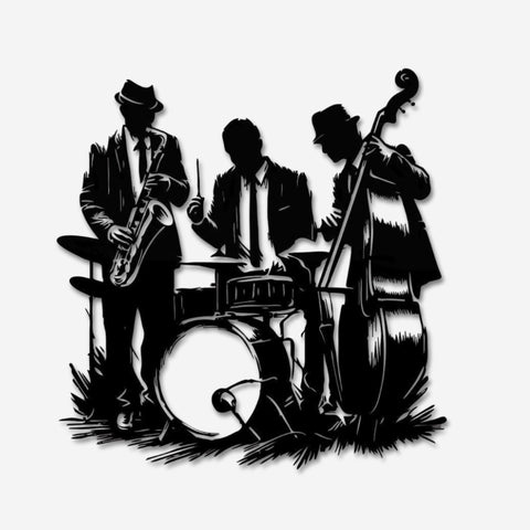 Swing Jazz Club Metal Wall Art