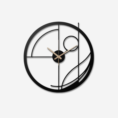 Minimalist Line Metal Wall Clock