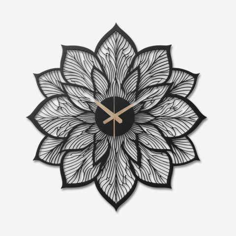 Cool Sunflower Metal Wall Clock for Farmhouse