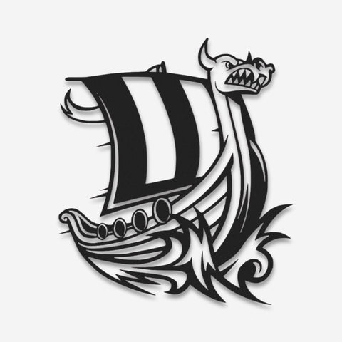 Viking Ship Metal Wall Art