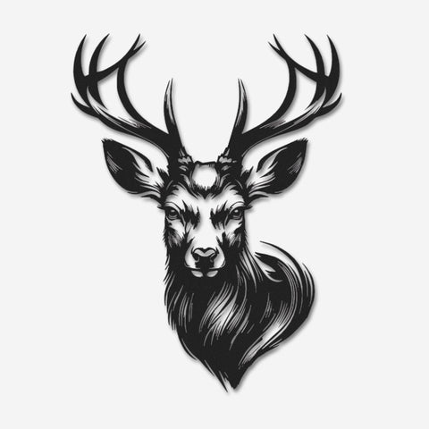Majestic Deer Metal Wall Art